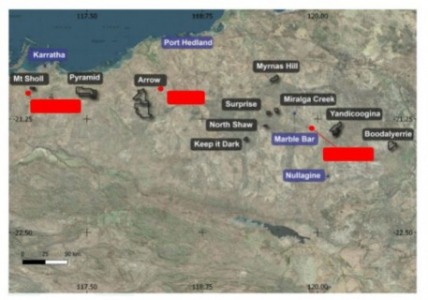 Map 1: Raiden Pilbara properties