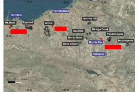 Map 1 : Raiden Pilbara properties